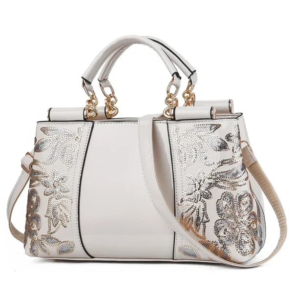 ⁦Factory New Sequins Flower Pattern Practical Large Capacity Single Shoulder Bag Cross Body Bag Wholesale Women Handbags Custom⁩ - الصورة ⁦5⁩