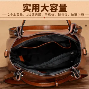 2ndr Brand Custom 2022 Cow Hide Cowhide Real 100% Genuine Leather Fashion Luxury Designer Ladies Women Tote Hand Bags Handbags