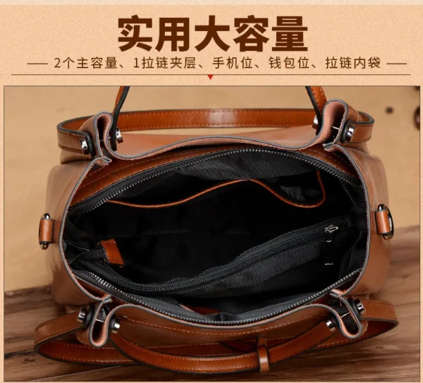 2ndr Brand Custom 2022 Cow Hide Cowhide Real 100% Genuine Leather Fashion Luxury Designer Ladies Women Tote Hand Bags Handbags