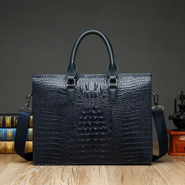 ⁦Wholesale Men's Laptop Briefcase New Product Business Man Handbag Fashion PU Leather Shoulder Bag 14 Inch Tote Laptop Briefcase⁩ - الصورة ⁦4⁩