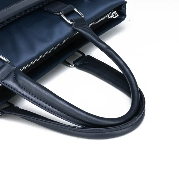 ⁦Men's Fashionable Oxford Business Casual Backpack Handbag with Tablet Stand, Soft A4 File, Suitable for Daily Office Use⁩ - الصورة ⁦3⁩