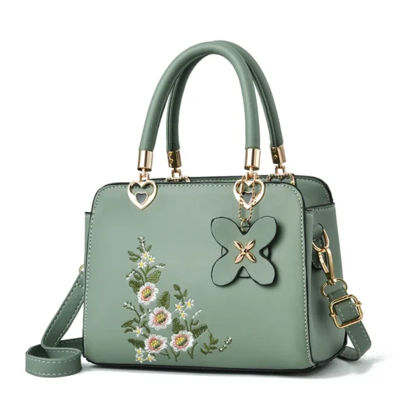 ⁦Fashionable Ladies'Bag ClassicTemperament Handbag With Zipper Shoulders Bags Ladies Messenger Large Capacity Embroidery Handbags⁩ - الصورة ⁦6⁩