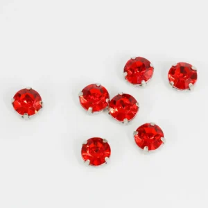 Wholesale Jewelry 925 Sterling Silver Cubic Zirconia Birthstone Garnet Custom Single Colorful Stone Stud Earrings