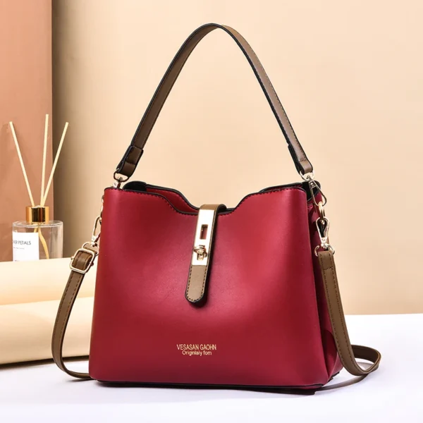 ⁦2022 New Fashion Single Shoulder Crossbody Woman Bags Burst Foreign Trade Shoulder Bags Women Bucket Handbags⁩ - الصورة ⁦2⁩