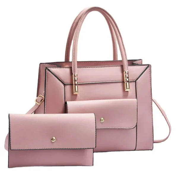 ⁦Large Capacity Sacs De Femmes Famous Brand Top Handle Tote Handbags and Purse Fashion Women Satchels Shoulder Bag With Wallet⁩ - الصورة ⁦6⁩