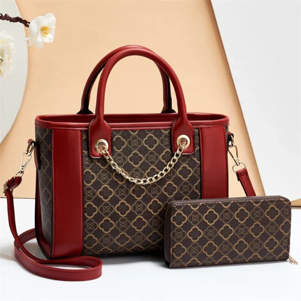 ⁦Wholesale Women Bags Handbag  Classic Four-leaf Clover  One Shoulder Crossbody  Retro Womens Wallet Chain Handbags⁩ - الصورة ⁦5⁩