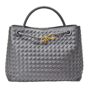 Large Capacity Designer Braided Leather Handmade Woven Tote Bag Women Casual Ladies Shoulder Bag