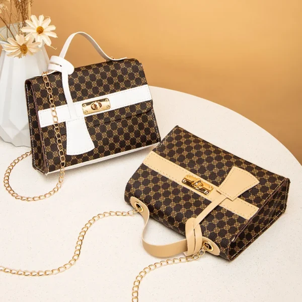 ⁦Hot Sell Classic Luxury Women Pu Handbag for Women Luxury Private Label Handbags Ladies⁩ - الصورة ⁦3⁩