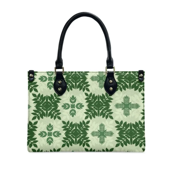 New Design Best Selling Women's Leather Handbags Print on Demand Custom Hawaiian Quilt Fashionable Exquisite Ladies Pu Handbag