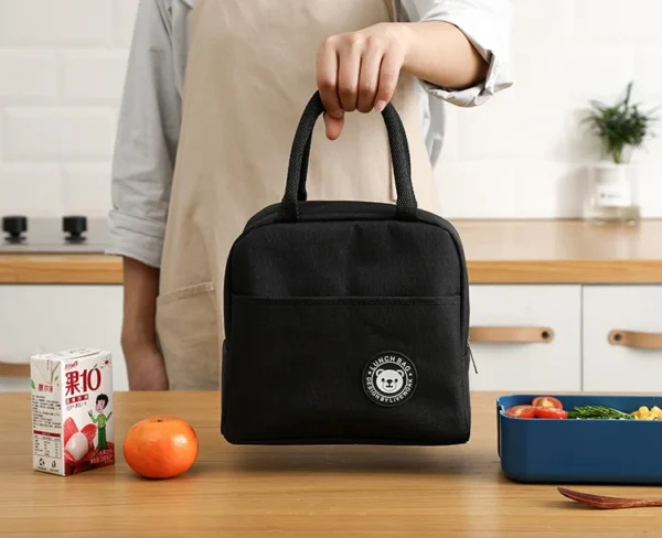 ⁦Wholesale Outdoor Portable Aluminum Foil Insulation Bag Picnic Bags Bento Box Pouch Thermal Lunch Bags for School Kids⁩ - الصورة ⁦5⁩
