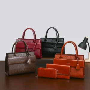 PU Leather Tote Purse and Wallet Sets Shoulder Satchel Bags Womens Purses and Handbags 3 Piece Set