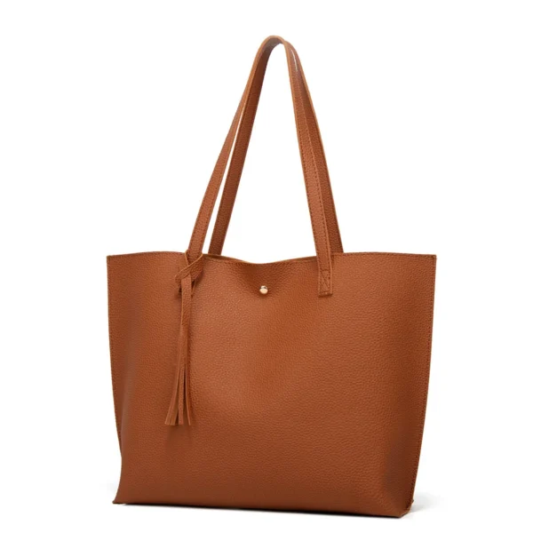 Wholesale PU Large Capacity Shoulder Bag, Famous Brand Fashion Designer Purse and Handbag for Women Tassels Tote Bag Wallet