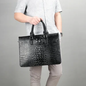 Wholesale Men's Laptop Briefcase New Product Business Man Handbag Fashion PU Leather Shoulder Bag 14 Inch Tote Laptop Briefcase