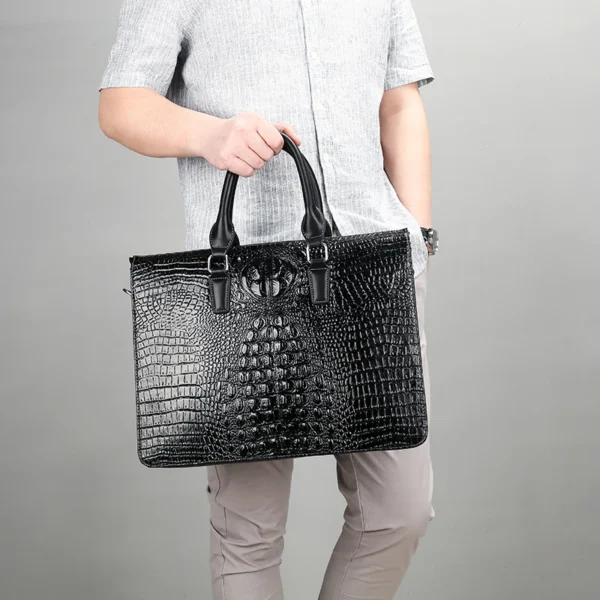 Wholesale Men's Laptop Briefcase New Product Business Man Handbag Fashion PU Leather Shoulder Bag 14 Inch Tote Laptop Briefcase