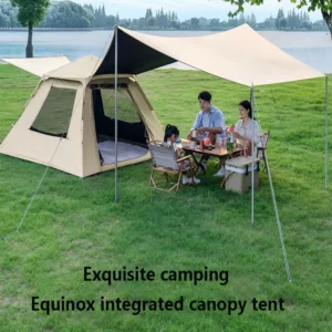 Outdoor 3 5 to 8 6 Person Stretch Beach Tents Waterproof Canvas Canopy Tent for Camping