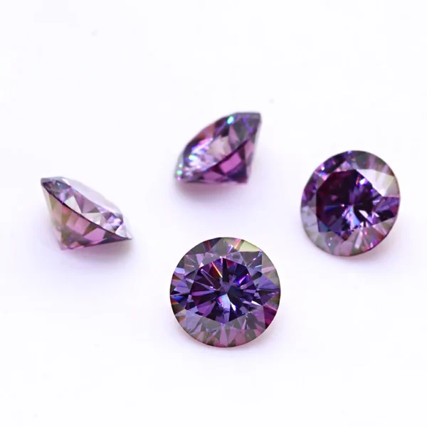 Yingma New Arrival Fantastic Purple Colored Moissanite in Loose Gemstones GRA Moissanite Diamond for Jewelry Making