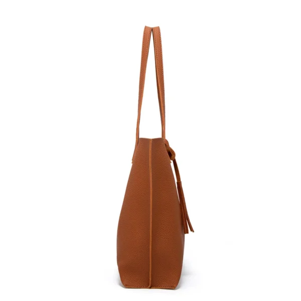 ⁦Wholesale PU Large Capacity Shoulder Bag, Famous Brand Fashion Designer Purse and Handbag for Women Tassels Tote Bag Wallet⁩ - الصورة ⁦2⁩