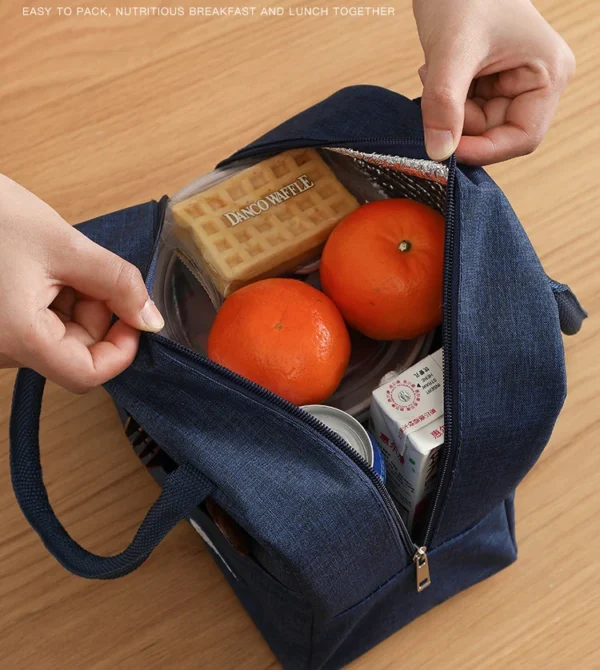 ⁦Wholesale Outdoor Portable Aluminum Foil Insulation Bag Picnic Bags Bento Box Pouch Thermal Lunch Bags for School Kids⁩ - الصورة ⁦3⁩