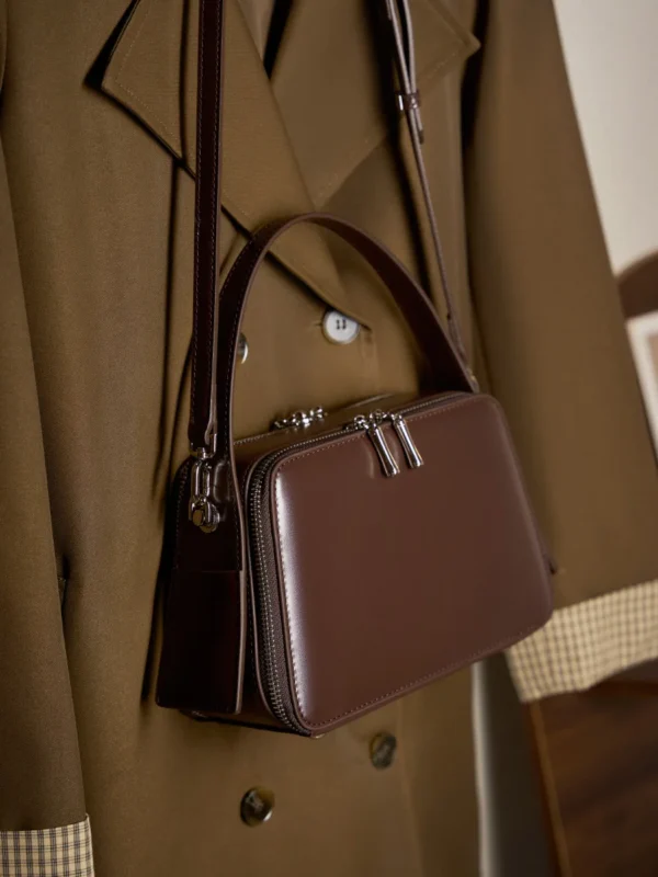 ⁦Wholesale Products Exquisite Women Bags Designer Luxury Leather Tote Handbag Genuine Cowhide Waxed Leather Fashion Casual Bag⁩ - الصورة ⁦2⁩