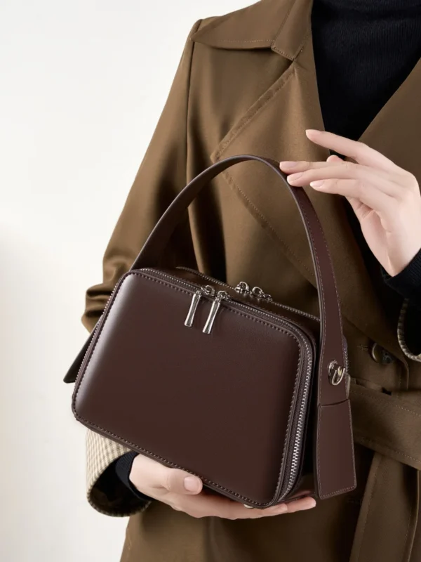 Wholesale Products Exquisite Women Bags Designer Luxury Leather Tote Handbag Genuine Cowhide Waxed Leather Fashion Casual Bag