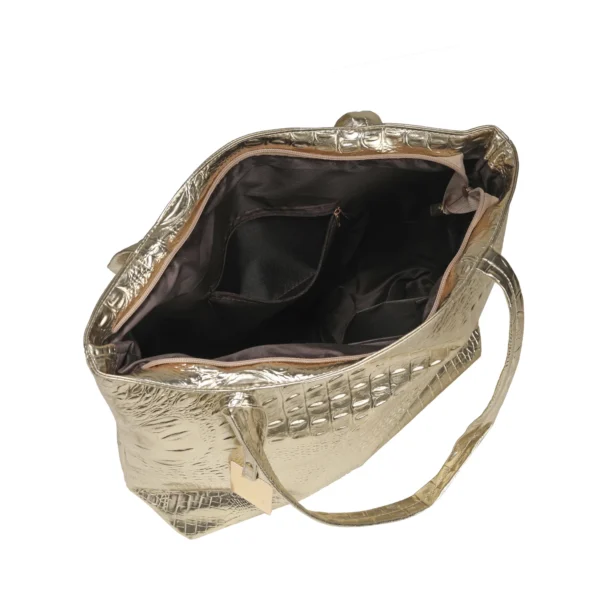 ⁦Fashion Casual Women Shoulder Bags Crocodile Handbag PU Leather Female Big Tote Bag Ladies Hand Bags⁩ - الصورة ⁦5⁩