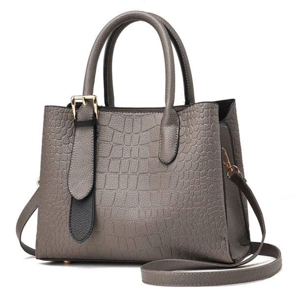 ⁦New crocodile Grain Simple Commuting Large Capacity Women Handbags Versatile Ladies Shoulder Bag Cross Body Bag Custom Wholesale⁩ - الصورة ⁦3⁩
