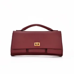 Vintage Style Messenger Bags Genuine Leather Bags Women Handbag Luxury Shoulder Handbag Dark Red Shoulder Bag