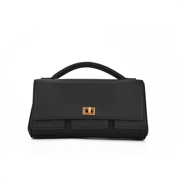 ⁦Vintage Style Messenger Bags Genuine Leather Bags Women Handbag Luxury Shoulder Handbag Dark Red Shoulder Bag⁩ - الصورة ⁦2⁩