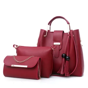 2023 Factory Wholesale Ladies Purses 3pcs Set Handbags for Women Large Capacity Bags Cheap Quality