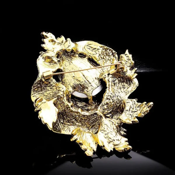 ⁦Accessories Women Simple Grand and Luxurious Pin Decoration Colorful Cc Brooch Crystal Rhinestone Flower Brooch Suit Brooch⁩ - الصورة ⁦4⁩