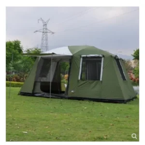 460*305*H210cm Two Bedrooms & One Mall Camping Family Tent Large Space for Traveling Hiking 6/7/8/persons Double Layers