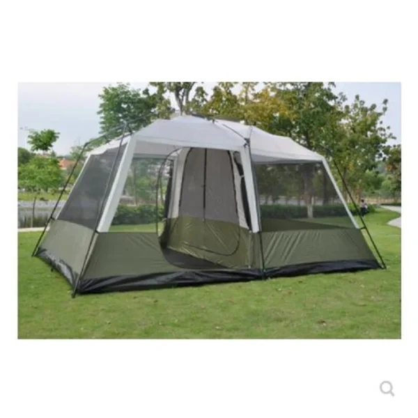 ⁦460*305*H210cm Two Bedrooms & One Mall Camping Family Tent Large Space for Traveling Hiking 6/7/8/persons Double Layers⁩ - الصورة ⁦3⁩