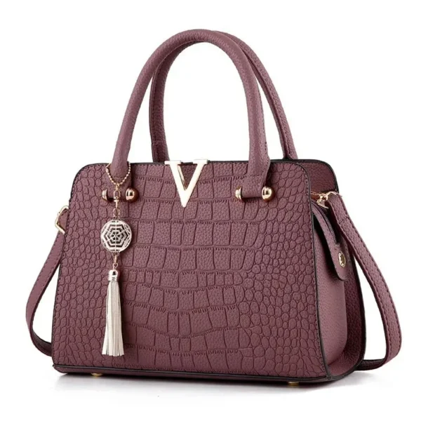 ⁦2 PCS Set 2024 Wholesale Luxury New Retro Rose Flower Designer Ladies Large Capacity Borsa Da Donna PU Leather Handbag Set⁩ - الصورة ⁦3⁩