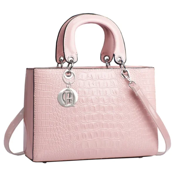 ⁦2022 New Pure Color Lady's Handbag Plaid Small square Bag and Cortex Women's Bag Handbags⁩ - الصورة ⁦6⁩