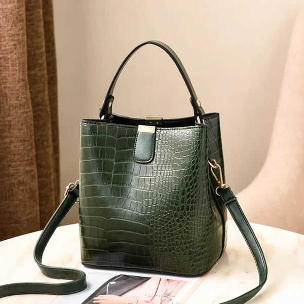 ⁦New Style in 2023 Leather PU Women Handbags Handbags for Women Luxury Women's Bucket Bags Handbags⁩ - الصورة ⁦5⁩