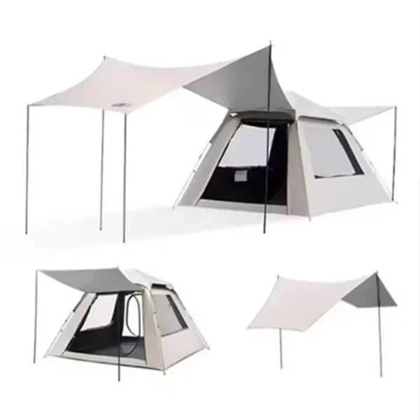 ⁦Outdoor 3 5 to 8 6 Person Stretch Beach Tents Waterproof Canvas Canopy Tent for Camping⁩ - الصورة ⁦6⁩
