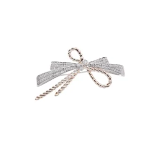 Newarrival Brooches High Quality Brooch Vintage Plated Brass Bow Design Designer Brooches for Unisex