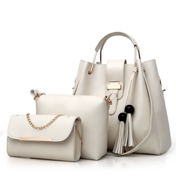 ⁦2023 Factory Wholesale Ladies Purses 3pcs Set Handbags for Women Large Capacity Bags Cheap Quality⁩ - الصورة ⁦4⁩