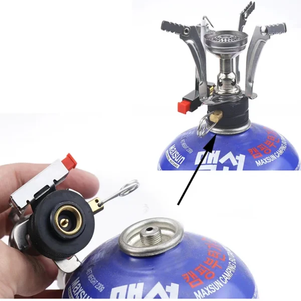 ⁦Retail Hot Camping EDC Portable Foldable Reusable Mini Size Gas Stove⁩ - الصورة ⁦5⁩
