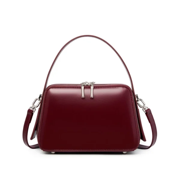 ⁦Wholesale Products Exquisite Women Bags Designer Luxury Leather Tote Handbag Genuine Cowhide Waxed Leather Fashion Casual Bag⁩ - الصورة ⁦6⁩