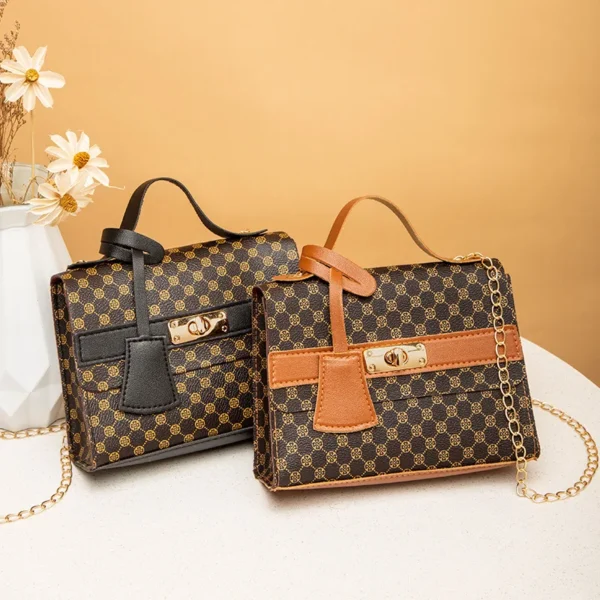 ⁦Hot Sell Classic Luxury Women Pu Handbag for Women Luxury Private Label Handbags Ladies⁩ - الصورة ⁦2⁩