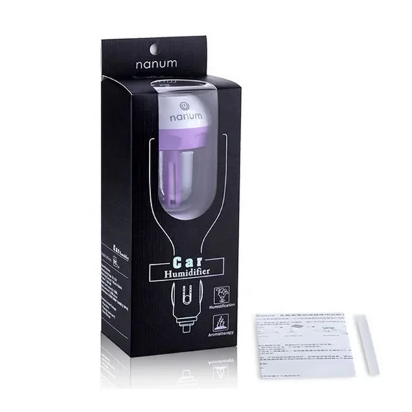 ⁦12V Car air Freshener Oil Diffuser Car Steam Air Humidifier Aroma Diffuser Mini Air Purifier Diffuser Mist Maker Fogger⁩ - الصورة ⁦5⁩