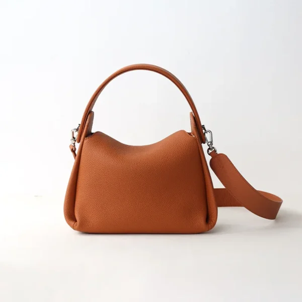 ⁦Factory Custom Luxury Designers Genuine Leather Top Grain Cowhide Handbag for Women Ladies Shoulder Messenger Cross-body Bag⁩ - الصورة ⁦3⁩