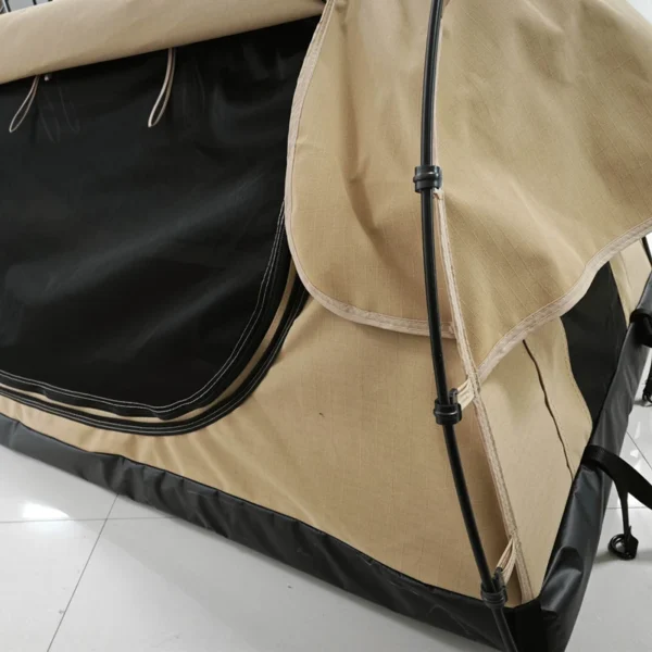 ⁦Australian Style Outdoor Single Canvas Swag Tent with Aluminium Poles Factory Wholesale for Camping⁩ - الصورة ⁦2⁩