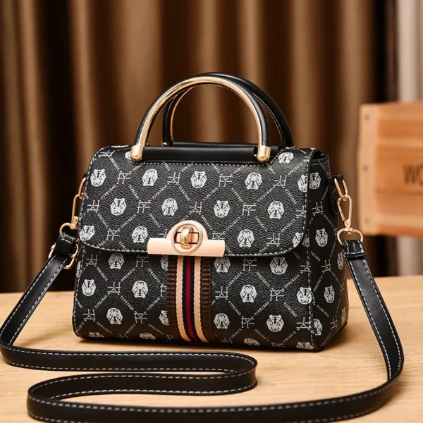 ⁦New 2022 Printed Small Bag Trendy Women's Wallet and Retro Women's One-shoulder Bag Handbag⁩ - الصورة ⁦2⁩