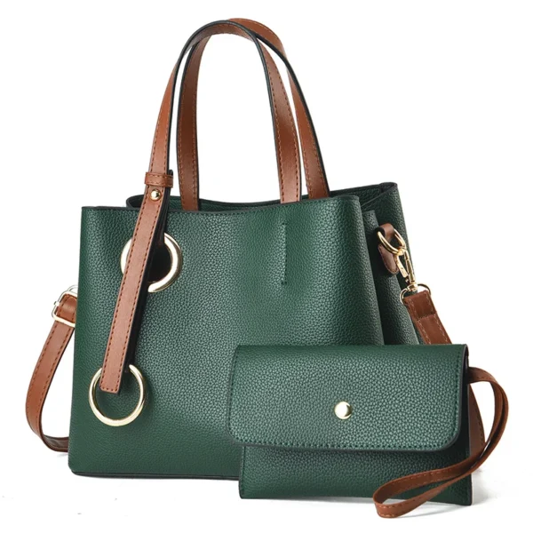 ⁦Customised logo Bags Women Handbags Ladies Women Handbag Sets Leather PU Women's Shoulder Bags Handbags⁩ - الصورة ⁦6⁩